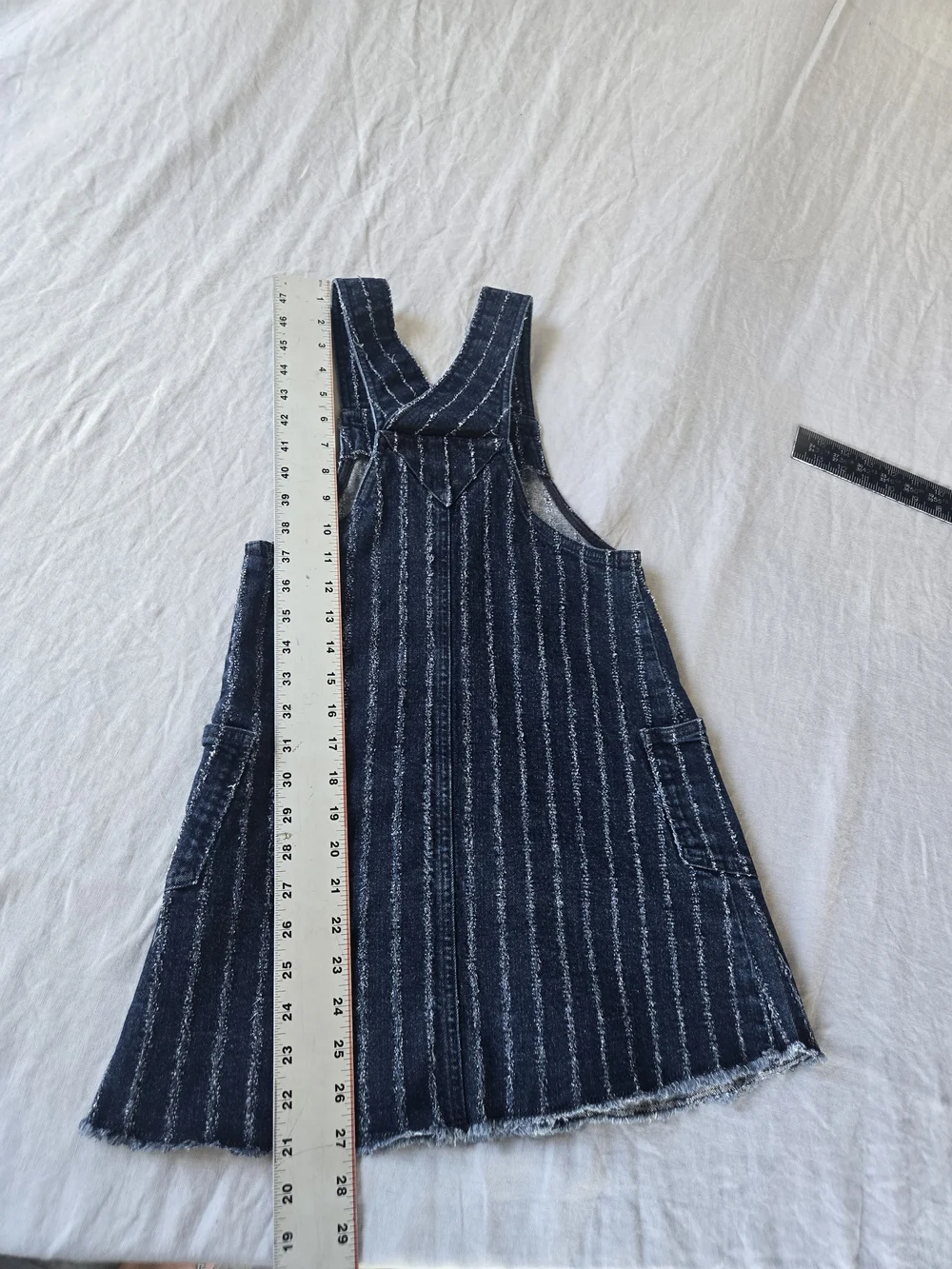 Emporio Armani  Girls' Navy Striped Button-Front Pinafore Dress
